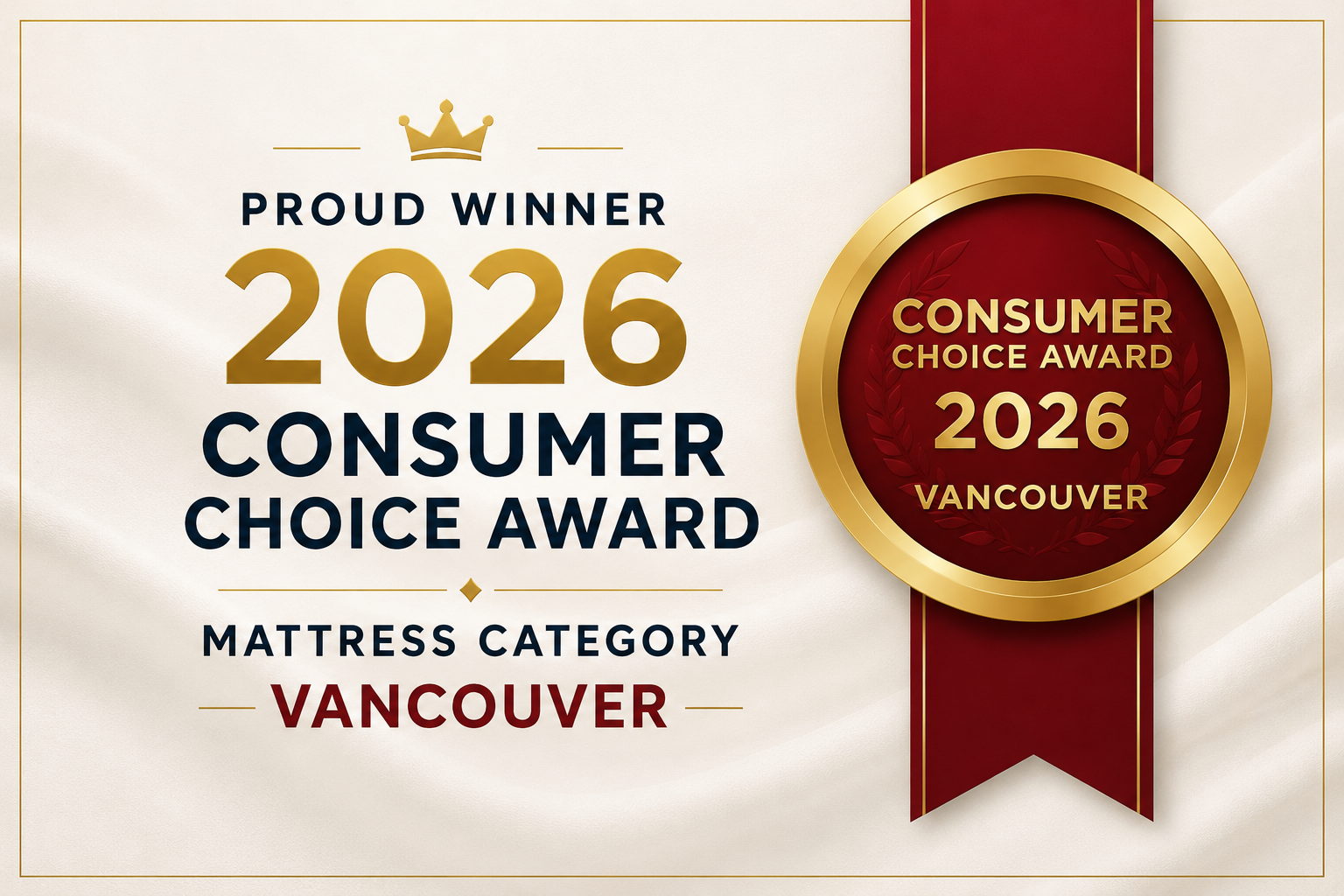King of Mattresses Wins the 2026 Consumer Choice Award