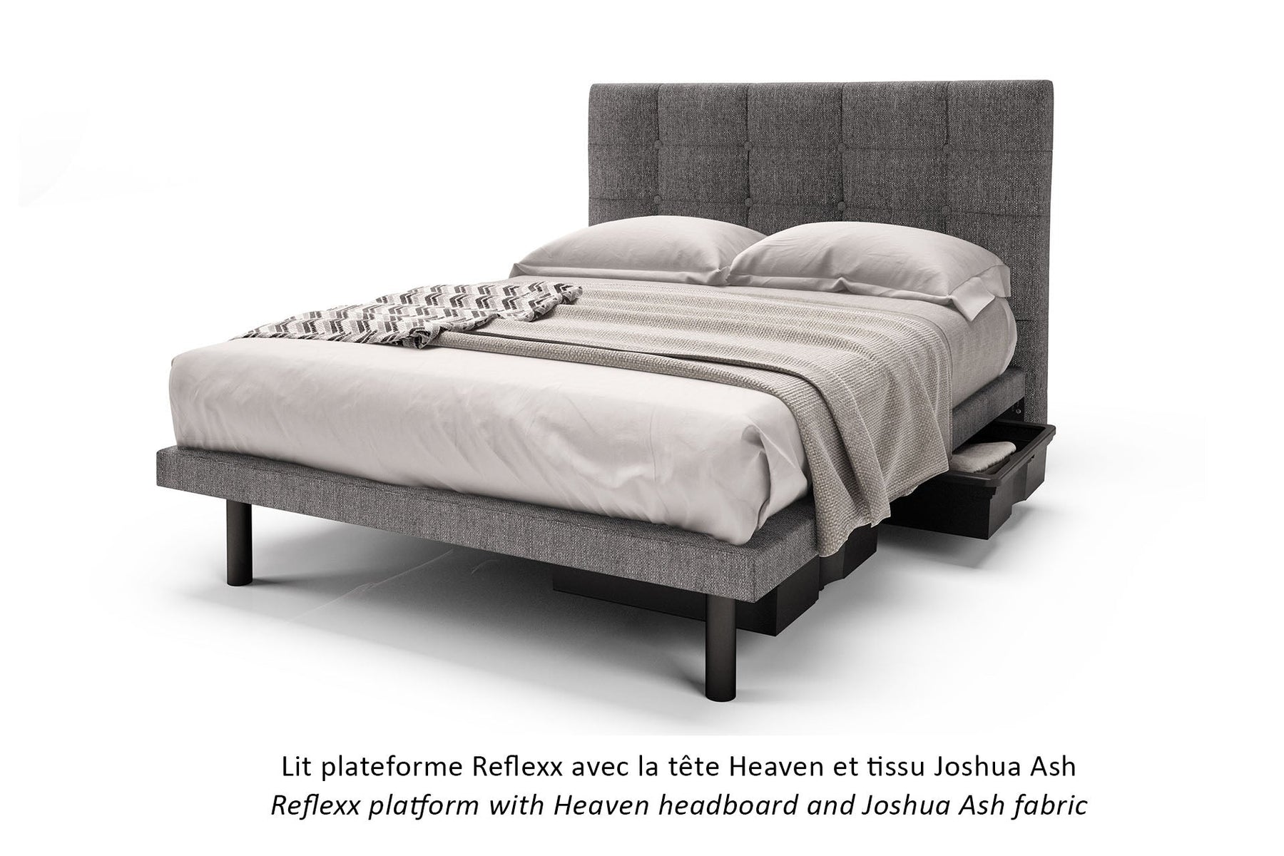 Looking for an Upholstered Platform Bed in Vancouver? Meet the Heaven Reflexx Bed