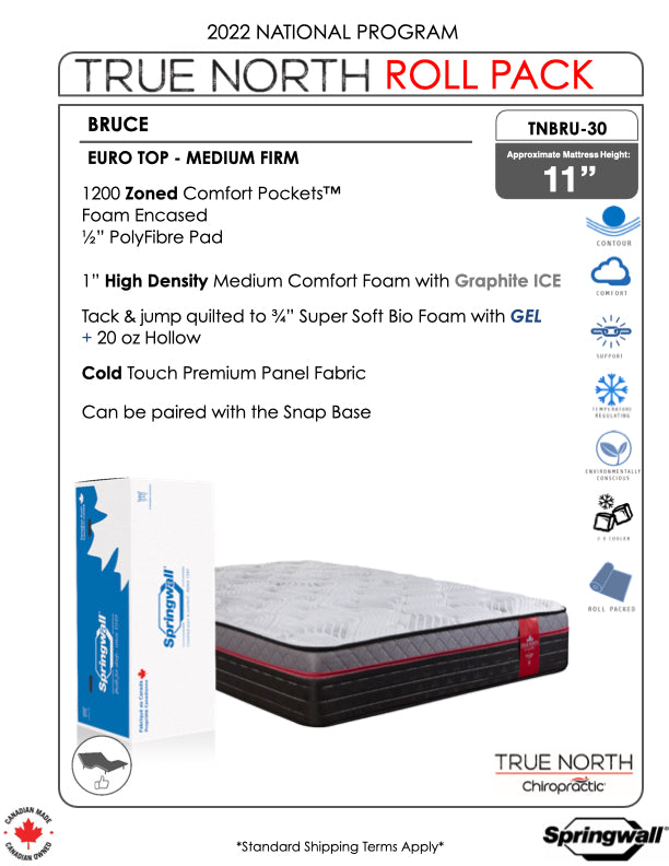 Chiropractic True North Mattress - Bruce