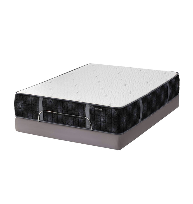 Aireloom adjustable mattress with supportive rail feature