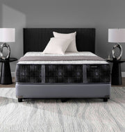 Aireloom luxury mattress on a stylish bed setup with modern decor