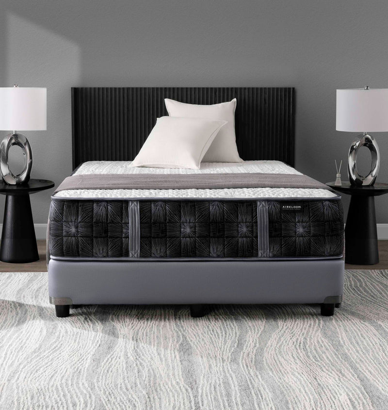 Aireloom luxury mattress on a stylish bed setup with modern decor
