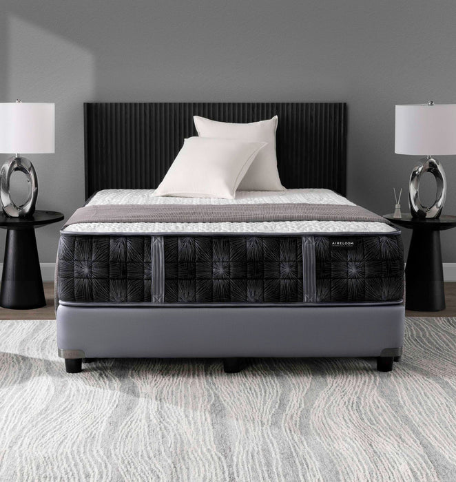Aireloom luxury mattress on a stylish bed setup with modern decor