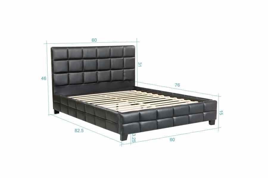 Amelia Platform Bed - Black