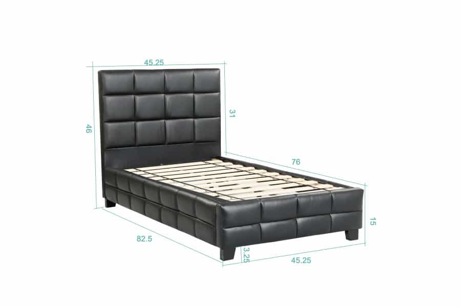 Amelia Platform Bed - Black