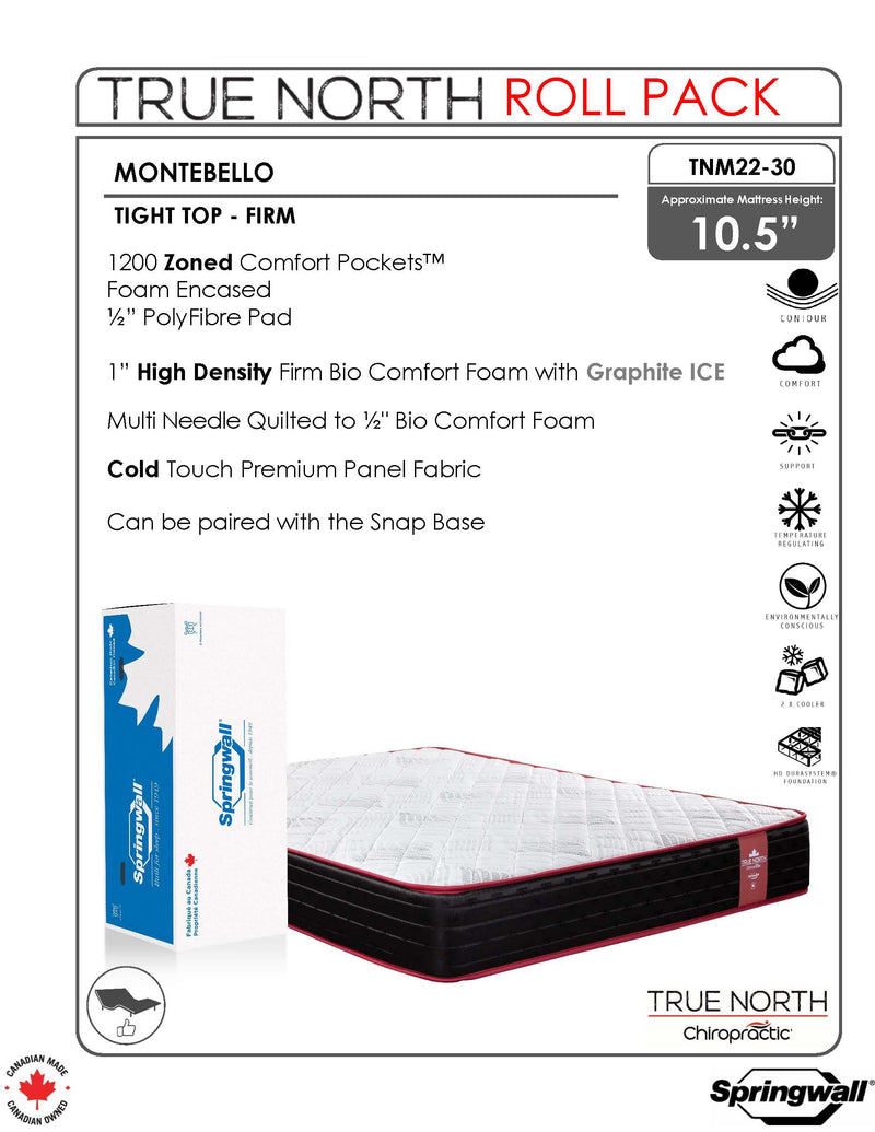 Chiropractic True North Mattress - Montebello