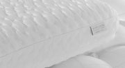 Close-up detail of Aireloom Nimbus Visco pillow's luxury quilted cover