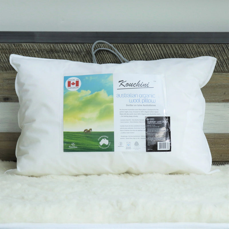 Kouchini Adjustable Organic Wool Pillow