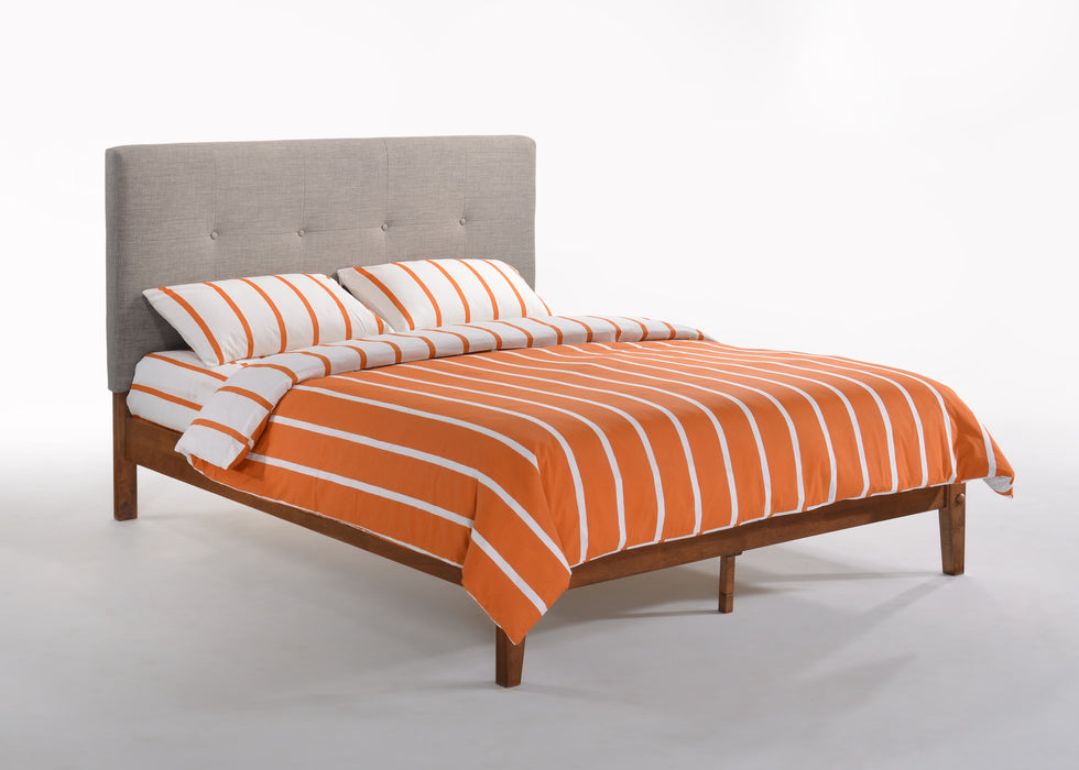 Paprika Bed Full Pedestal Frame