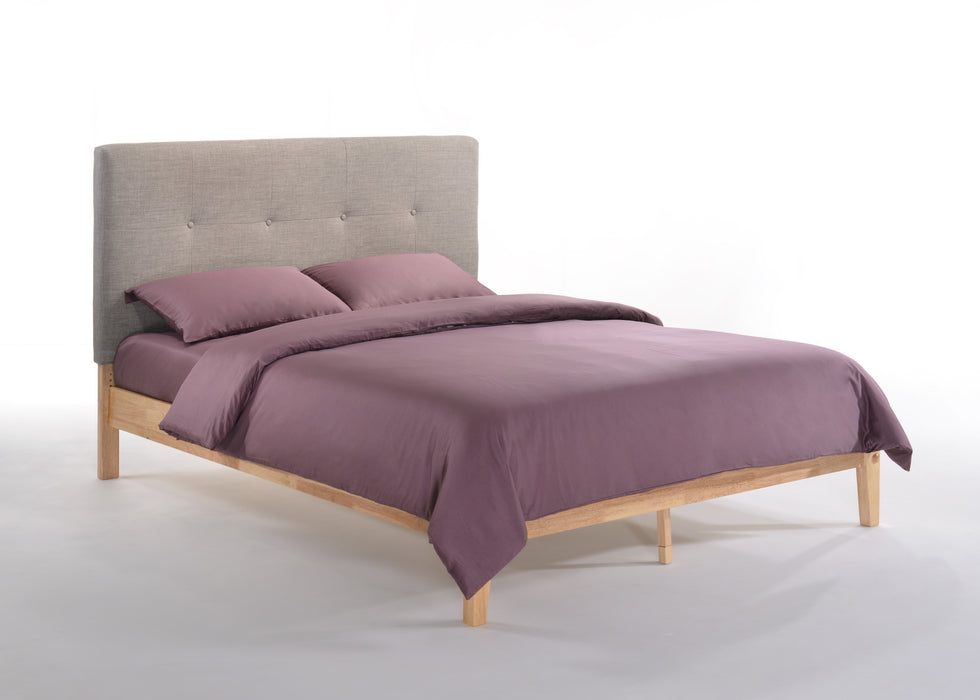 Paprika Bed Full Pedestal Frame