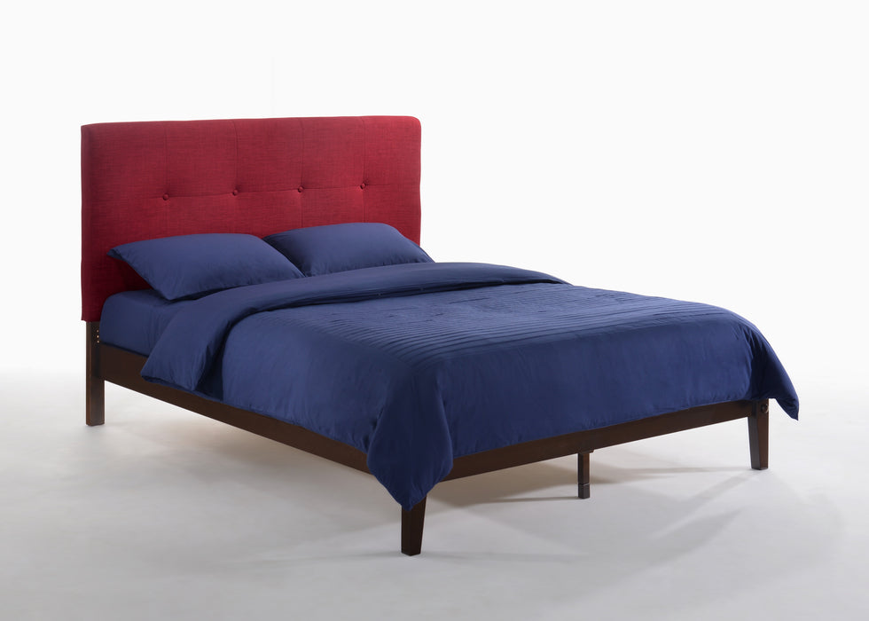 Paprika Bed Full Pedestal Frame