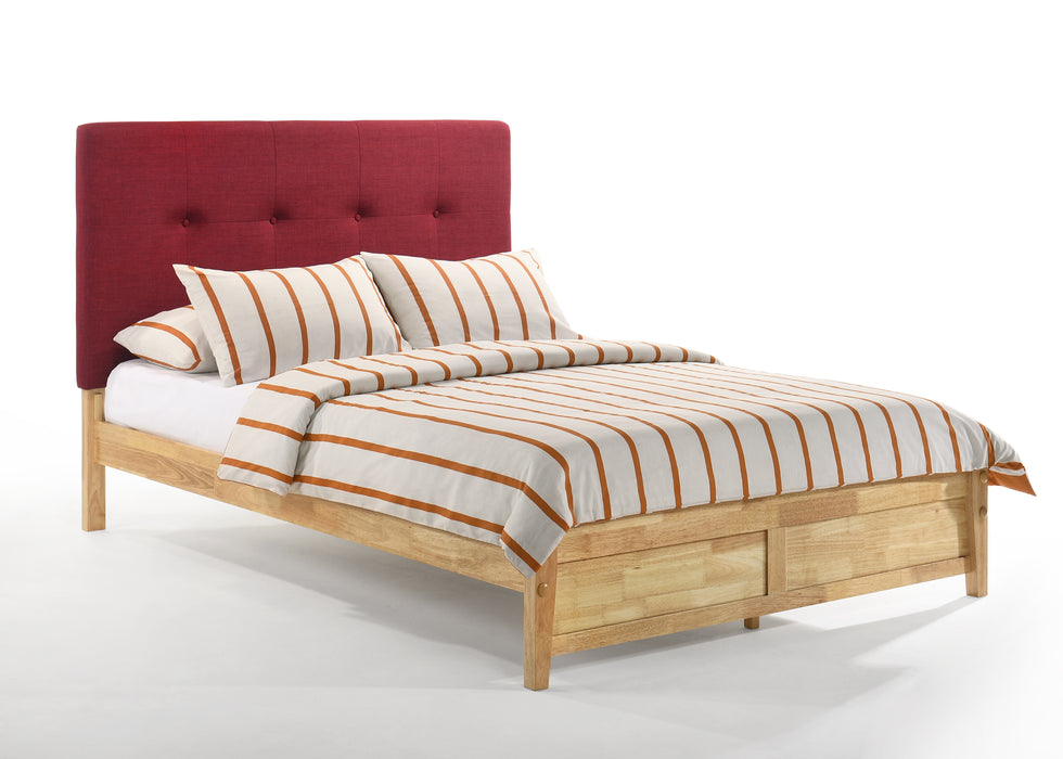 Paprika Bed Full Pedestal Frame