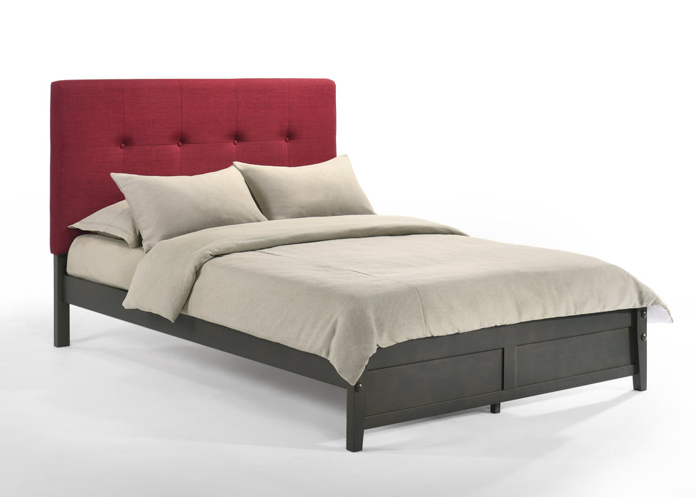 Paprika Bed Full Pedestal Frame