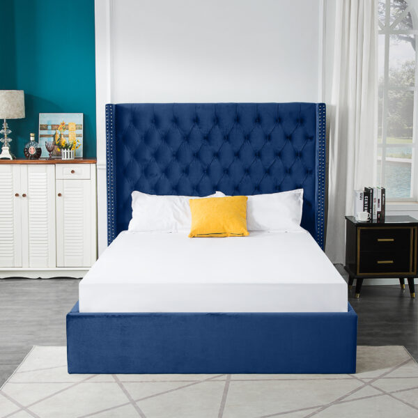 Tracy Lift Up Storage Bed Blue